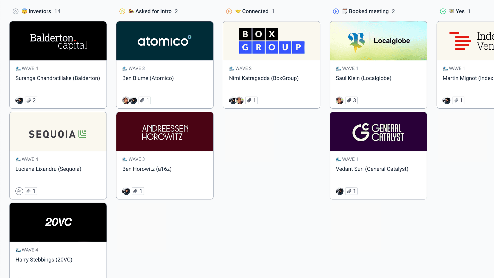 Kanban Workflow view